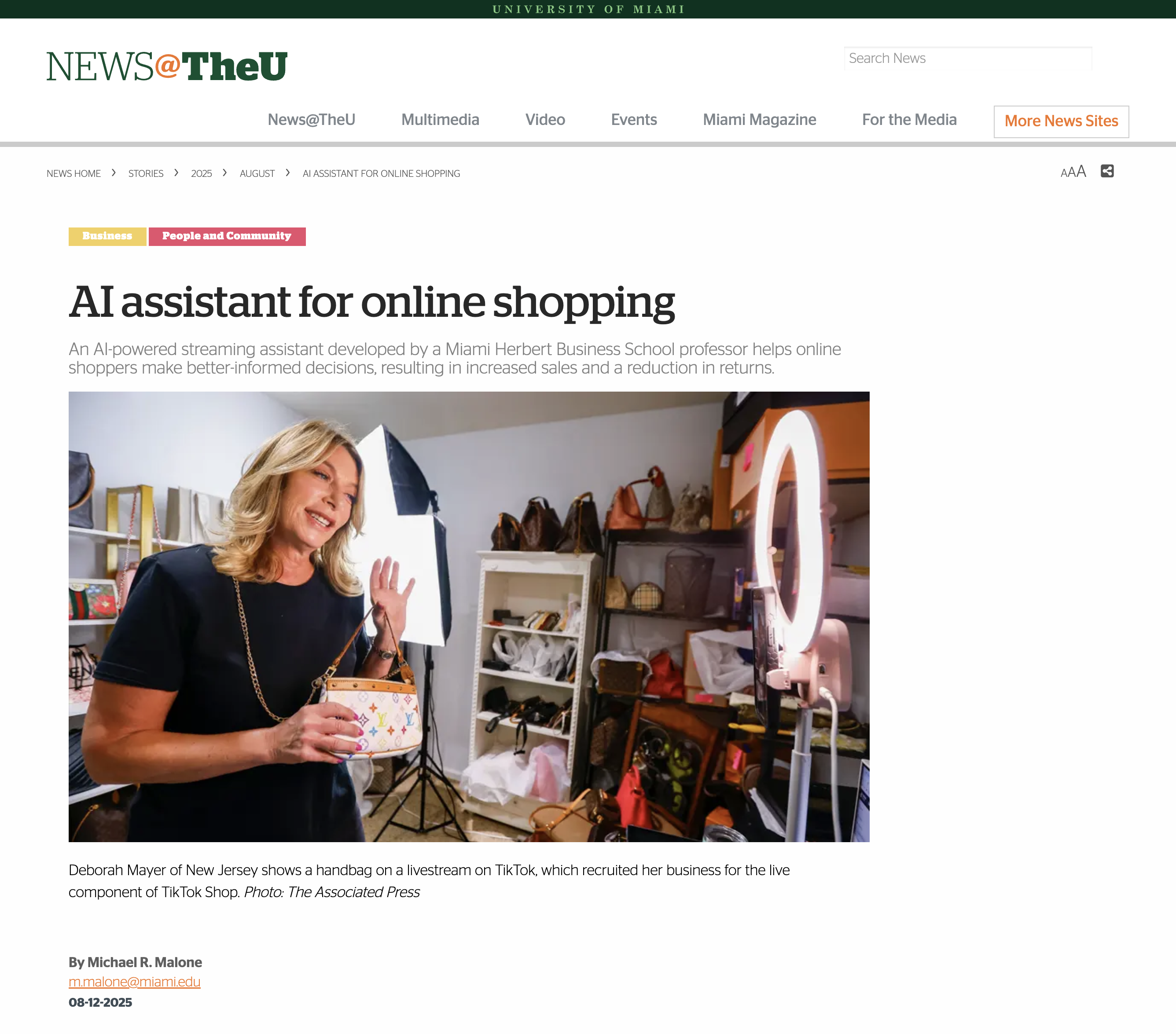 Preview of AI Assistant for Online Shopping