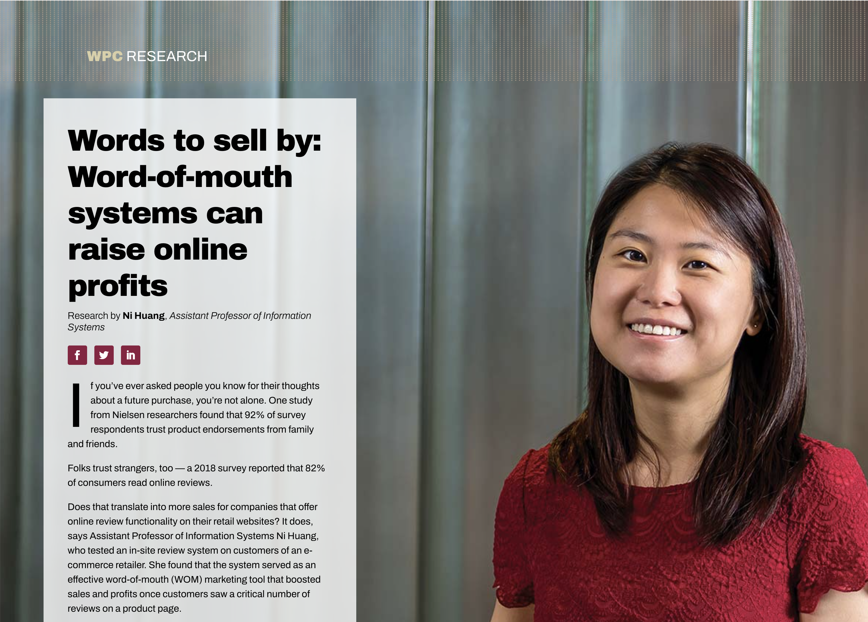 Preview of Words to Sell By: Word-of-Mouth Systems Can Raise Online Profits